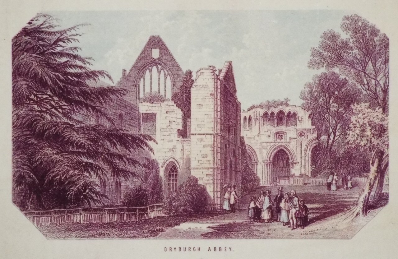 Chromo-lithograph - Dryburgh Abbey.